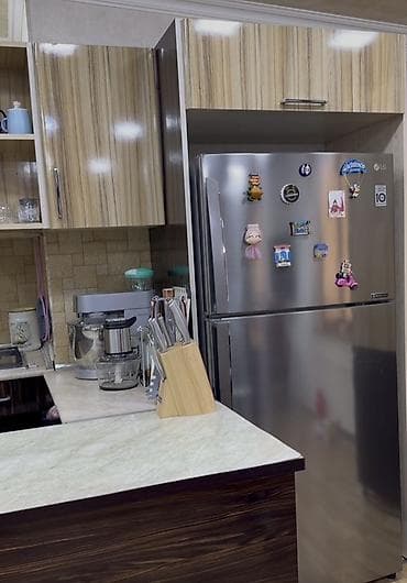 metbex ucun kunc divan: Mətbəx mebeli dəsti – künc yerləşimli, mərmər görünümlü iş masası və — 6