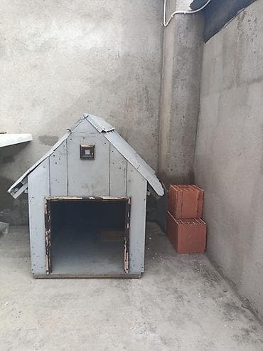 Metaldan hazırlanmış it evi - Material: tam metal konstruksiya