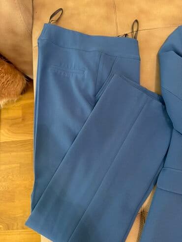 qadin kostyum modelleri 2021: Kleopatra brendi qadın kostyum dəsti - Rəng: tünd göy/boz-mavi ton - — 3