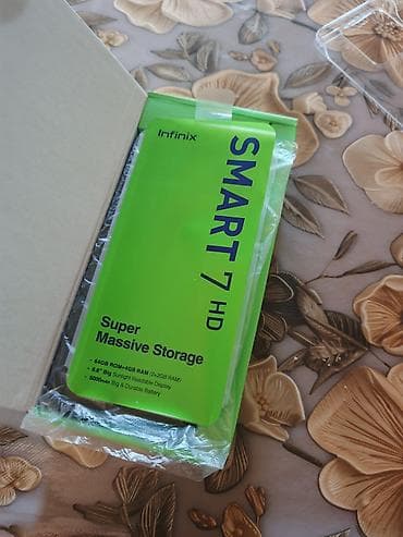 xarici hard disk satilir: Infinix Smart 7 HD, 64 GB, rəng - Qara, Sensor — 6