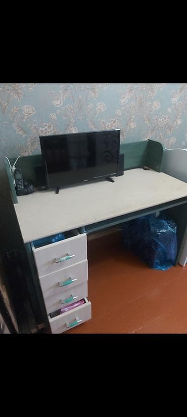 telefon masası: Düz masa, Siyirməli, MDF — 2