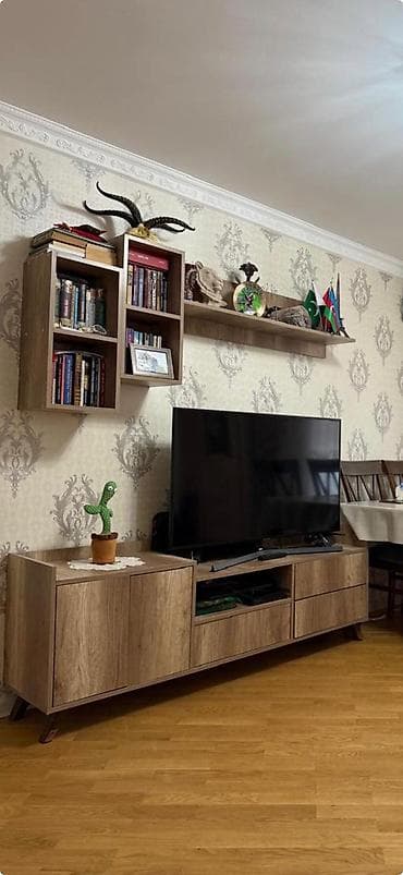 tek divan: TV stolüstü dəsti – skandinaviya üslubunda, ağac teksturalı Tərkib: - — 1