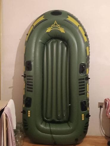 Şişmə qayıq – hərəkətli və dayanıqlı model - Rəng: yaşıl (xarici) — 1