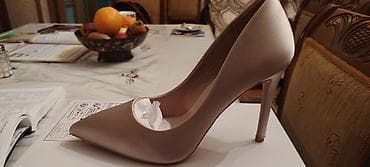 tebii deri: Tuflilər, Ölçü: 39, rəng - Bej, Yeni — 3