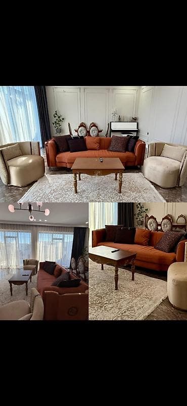 ucuz kreslo: S Fatimə99 Türkiyə istehsalı alfemo mobilya divan kreslo dəsti satılır — 1