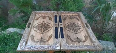 nerd daslari: Əl işı taxta nərd taxtaları - Material: keyfiyyətli bərk ağac (tam — 25