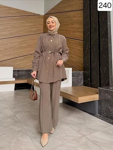uzun bot: İki parçalı dəst – tunik və şalvar - Model: 240 - Rənglər — 1