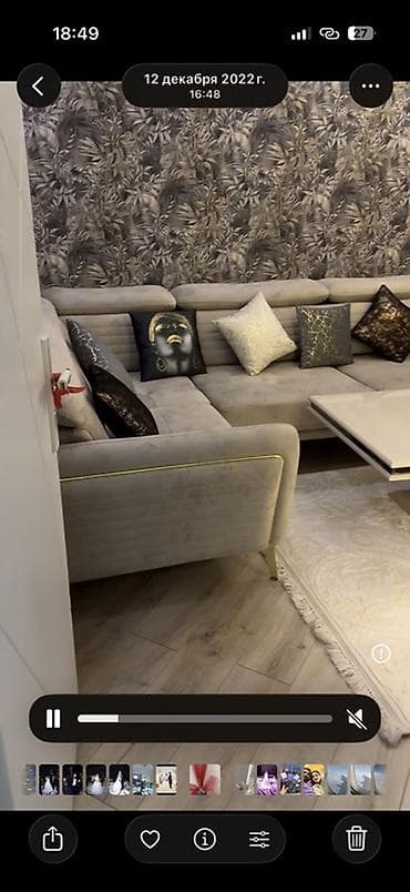 divar dekoru: Künc divan dəsti – müasir dizayn - Rəng: açıq boz (soft-touch parça) — 4