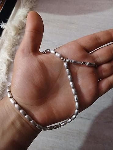 samsung galaxy watch купить в баку: 925 prova gümüş təsbeh - Material: 925 əyarlı gümüş (şəkildə “925” — 2