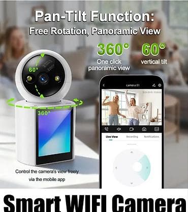 huawei mi fi: Smart WiFi Kamera – 1080p Full HD - PTZ texnologiyası: uzaqdan — 3