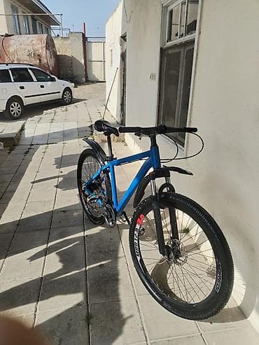 velosiped oturacağı: Dağ/şosse istifadəsi üçün universal velosiped - Rəng: mavi gövdə — 1