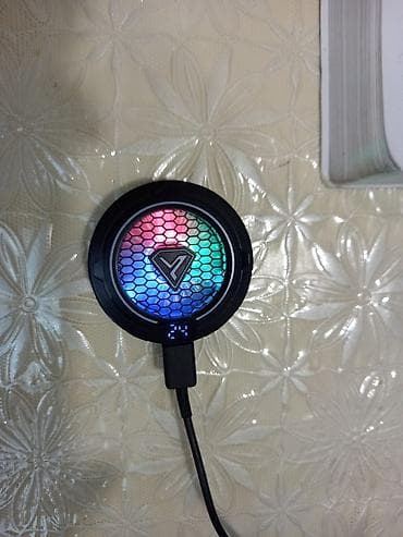 android: RGB işıqlı mobil soyuducu (telefon üçün xarici fan) - Telefonun arxa — 2