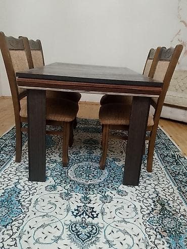 metal fermalar: Qonaq otağı üçün, Açılmayan, Dördbucaq masa, 4 stul — 3