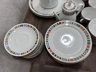çaynı servis: Çay dəsti, rəng - Ağ, Farfor, 12 nəfərlik, Almaniya — 4