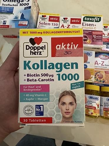 Doppelherz aktiv Kollagen 1000 – 30 tablet Xüsusiyyətlər: - Hər