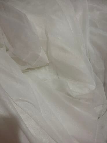 Pərdə və tüllər: Yeni, Kətan Tül, rəng - Ağ, Ünvandan götürmə, Pulsuz çatdırılma, Ödənişli çatdırılma — 3