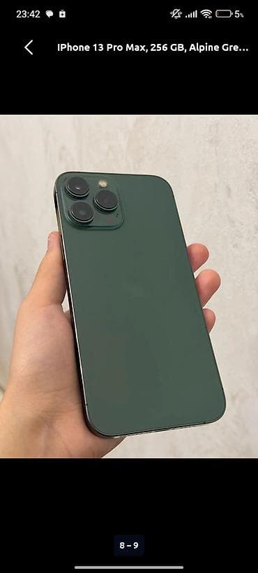 iphone 16 pro baki: IPhone 13 Pro Max, 256 GB, Alpine Green — 8