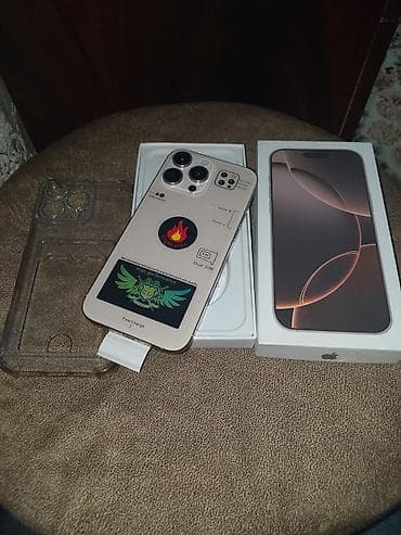 note 11 s: IPhone 16 Pro Max, 512 GB, Qızılı, Simsiz şarj — 3