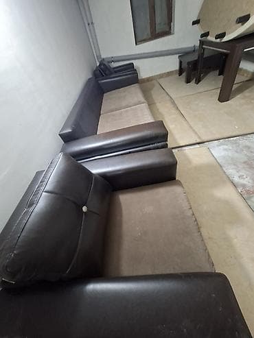 matras ucuz: İşlənmiş, Divan-kravat, 2 kreslo, Açılan — 2
