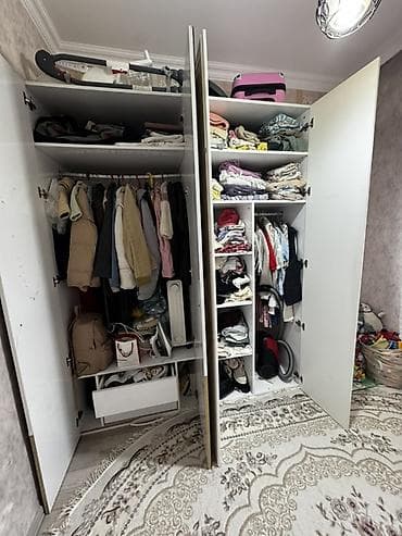 koridor dolabı: İşlənmiş, 4 qapılı, Güzgülü, Ağ, Açılan, Düz dolab — 2