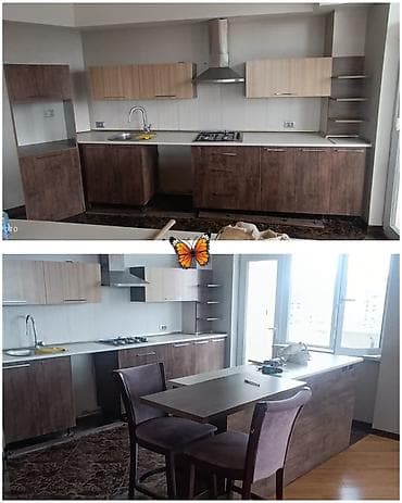 Mətbəx mebeli – 550₼ - Komplekt: alt və üst dolablar, açıq rəf