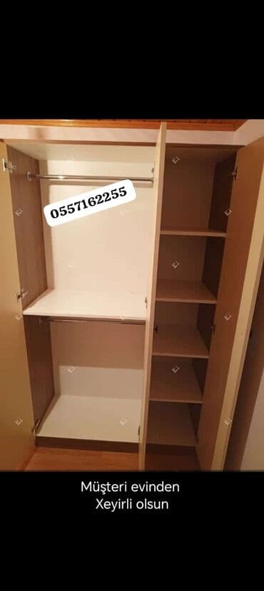 ev ucun guzguler: Yeni, 3 qapılı Düz dolab, Dolab-asılqan, Türkiyə — 4