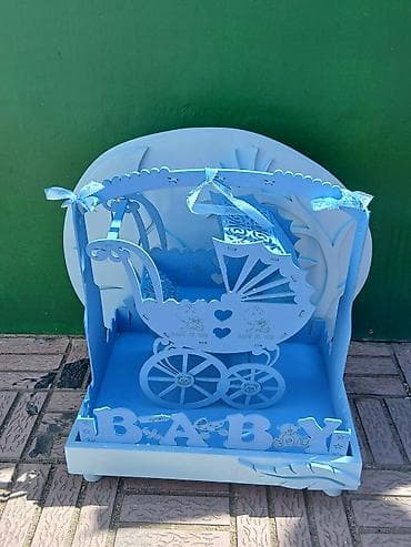 shaxta baba: Mavi taxta dekorativ stend – “BABY” mövzulu maket satilir. Real — 1