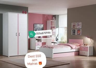 spa natural: Uşaq otağı mebeli, yataq dəsti, taxt, çarpayı kravat divan kreslo gənc — 3