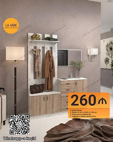 Dəhliz dolabı – LA Mini dizaynı - Tip: Dəhliz üçün kombinə olunmuş