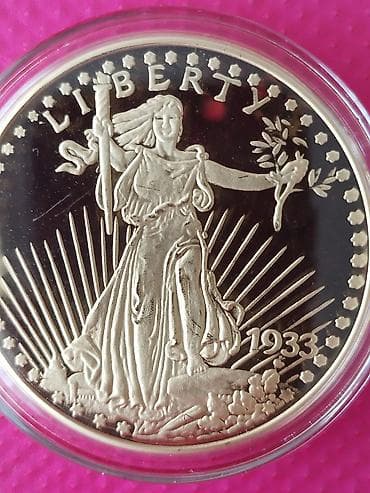 ABŞ “Saint-Gaudens” dizaynlı 20 dollar qızıl sikkəsinin nüsxəsi (COPY)