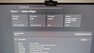 komputer adapter: Masaüstü kompüter seti - Prosessor: Intel Core i5‑4590S, 4 nüvə, 3.0 — 6