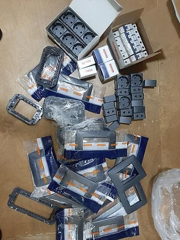 Məhəccərlər: GEWISS modul tipli elektrik aksessuarları dəsti temiz orginal — 1