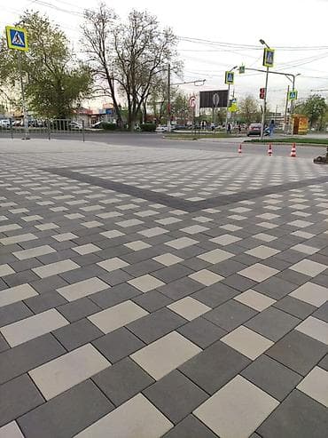 malyar isleri: Peyk daşları ilə səki və həyət döşənməsi xidməti - Beton vibro-press — 7