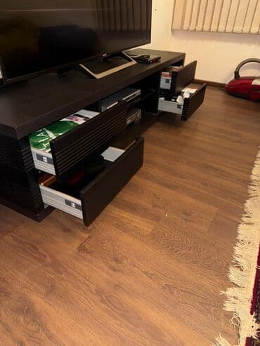 Divan və masa dəstləri: Düz TV altlığı, Polkalı, Taxtalı — 4