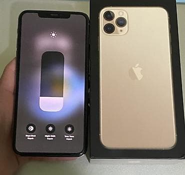 iphone 13 ikinci el: IPhone 11 Pro Max, 256 GB, Qızılı, Face ID — 3