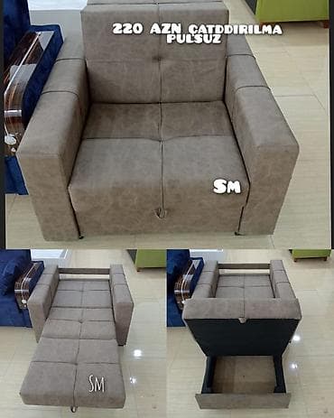 kreslo qiymetleri: *Amerkanka kreslo* qiymet *220azn* ölcu *eni-1m ici-70sm* acilanda — 1