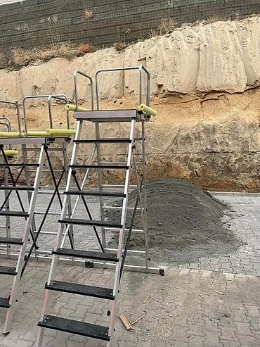 Lesa: Alüminium geniş meydançalı iş nərfivanı - Geniş, sürüşməz iş — 1