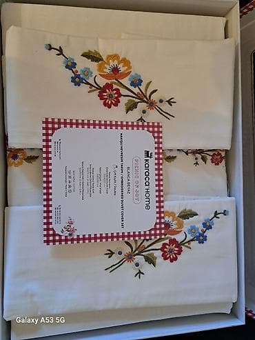 Digər ev dekoru: Karaca 2 nəfərlik yataq dəsti.Çox gözəl və keyfiyyətlidir — 2