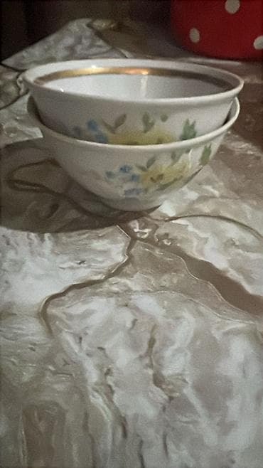 çaylar: Kasalar, 2 ədədli dəst, rəng - Ağ, Farfor — 2