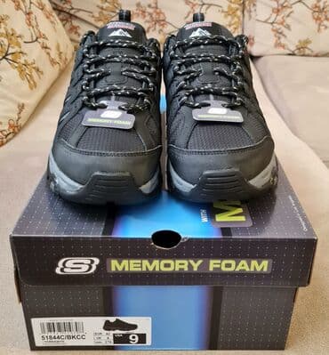 iz aparan krem: Skechers Sport kişi idman/trekkinq ayaqqabısı – Memory Foam Model — 1