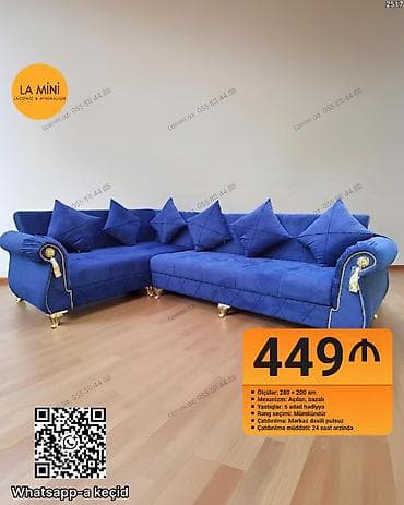Künc divan, Açılan, Bazalı, Parça, Şəhərdaxili pulsuz çatdırılma