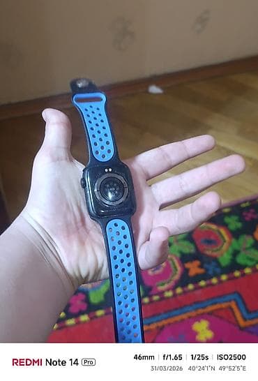 sso smart watch: Suya düşüb orginal deyil işləmir Ağıllı saat – kvadrat ekranlı, qara — 4