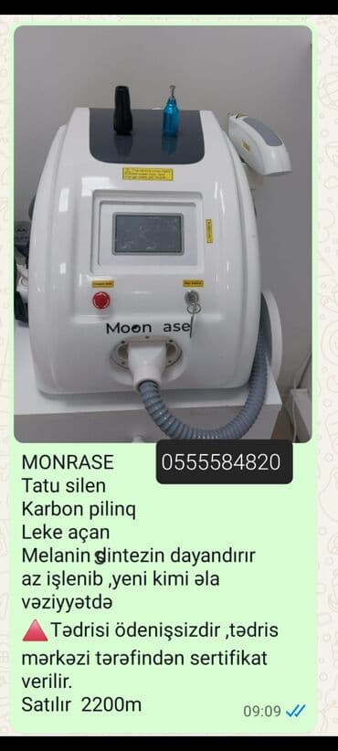 MOONRASE TATU SİLEN KARBON PİLİNQ LEKE AÇAN əla vəziyyətdədir Tedris