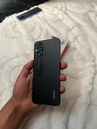 telefon xor: Oppo A18, 128 GB, rəng - Qara, Barmaq izi, Face ID — 8