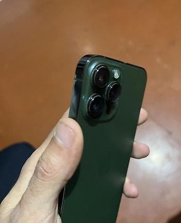 iphone 15 adapter: IPhone 13 Pro Max, 128 GB, Yaşıl, Zəmanət, Simsiz şarj, Face ID — 6