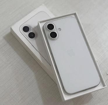 Kompüter, noutbuk və planşetlər: IPhone 16, 128 GB, Ağ, Face ID — 1