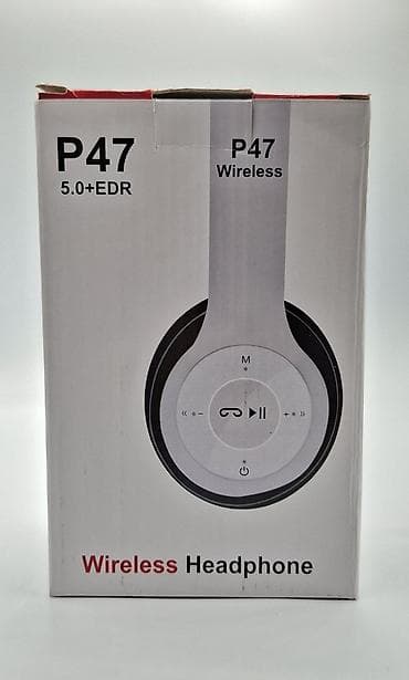 P47 Wireless qulaqlıq - Bluetooth 5.0 + EDR - Daxili batareya: 450