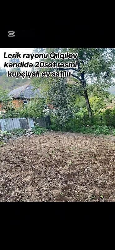 lokbatanda satilan heyet evleri: Lerik Rayon Qılqılov kəndində iki mərtəbəli rəsmi 20 sot kubçalı — 7
