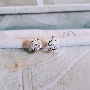 tek pencekler: Серьги, Желтое золото, 585 проба, 146 г — 2