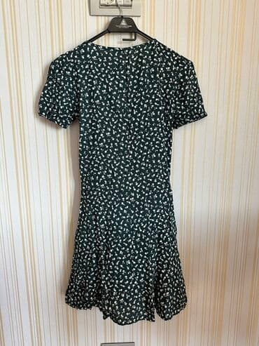 Кофты, свитеры: Hm dress green flower yasil gullu — 4